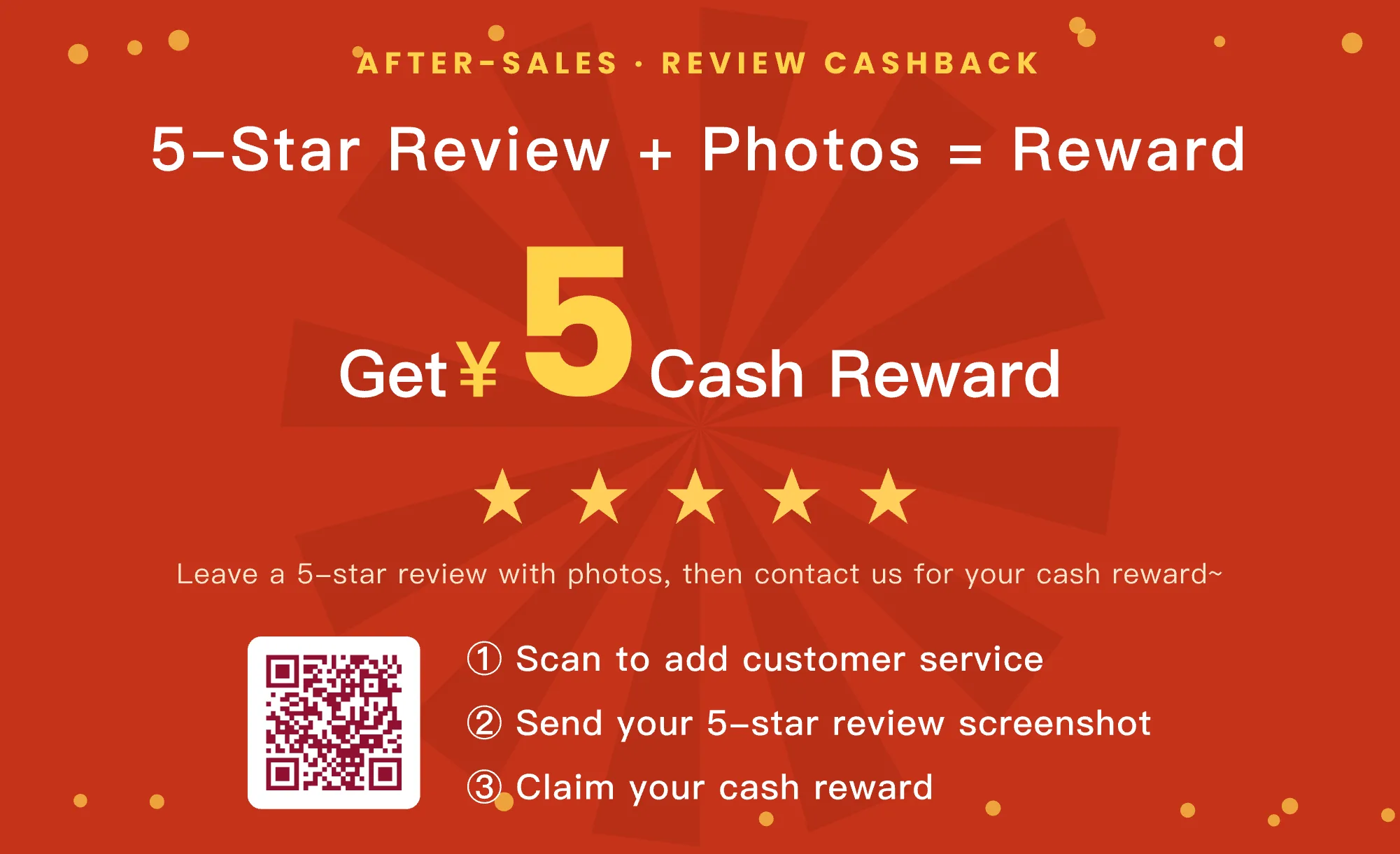 After-sales Card example